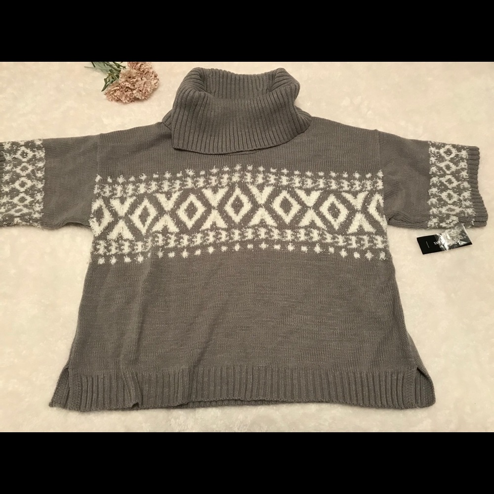 Cowl Neck Short Sleeve Sweater
